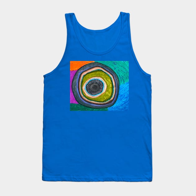 Blue Eye Tank Top by PodmenikArt